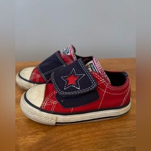 Converse Kids' Red and Blue Star Sneakers